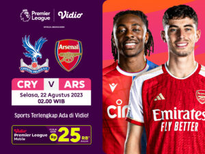 Crystal Palace vs Arsenal, Selasa 22 Agustus 2023