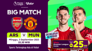 live streaming arsenal vs mu liga inggris