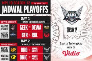 Jadwal dan Link Stereaming MPL ID S12 fase Playoffs