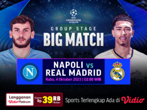 Link Streaming UEFA Champions League Napoli vs Real Madrid