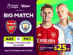 Link streaming Arsenal vs Manchester City