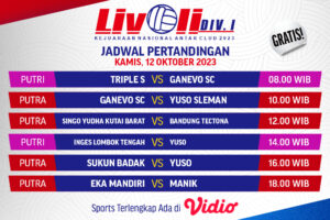 Jadwal dan Link Streaming Livoli Divisi 1 2023