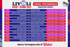 Jadwal link streaming Livoli Divisi Utama 2023 di Vidio