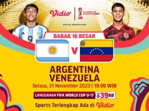 Jadwal dan link streaming Argentina vs Venezuela, Selasa (21/11/2023). Piala Dunia U-17 2023