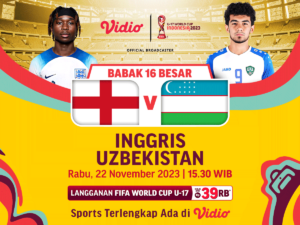 Jadwal dan Link Streaming Inggris vs Uzbekistan, Rabu (22/11/2023). Piala Dunia U-17 2023