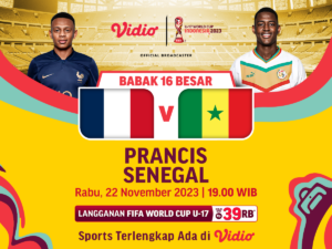 Jadwal dan Link Streaming Prancis vs Senegal, Rabu (22/11/2023). Piala Dunia U-17