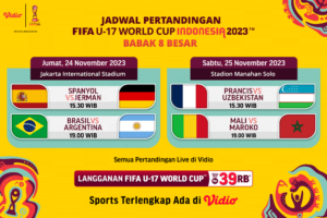 Jadwal Babak 8 Besar Piala Dunia U-17 2023