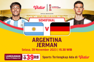Jadwal link streaming Argentina vs Jerman, Selasa (28/11/2023). Piala Dunia U-17 2023