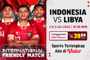 Timnas Indonesia vs Libya, 2&5 Januari 2023. Saksikan di Vidio!