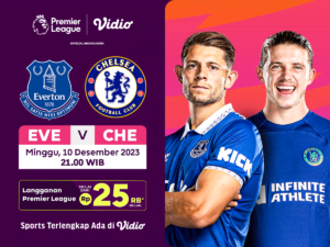 Link Streaming Everton vs Chelsea, Sabtu (10/12/2023). Liga Inggris 23/24 di Vidio