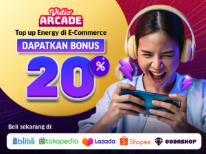 Top Up Energy sekarang bisa di E-Commerce pilihan kamu!