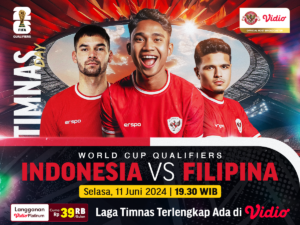 Jadwal Link Streaming Indonesia vs Filipina, Kualifikasi Piala Dunia 2026