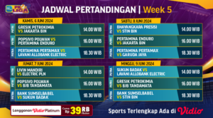 Jadwal PLN Mobile Proliga 2024 Pekan Kelima