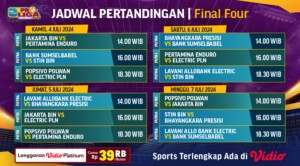 Jadwal PLN Mobile Proliga 2024 Final Four
