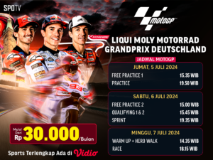 Jadwal dan Link Streaming MotoGP Jerman 2024