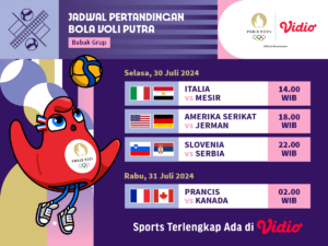 Bola Voli Paris 2024, 30 dan 31 Juli