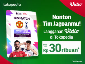 Tokopedia Vidio Platinum