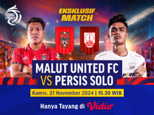 link siaran langsung malut united vs persis bri liga 1