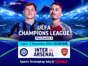 Siaran langsung liga champion Inter vs Arsenal