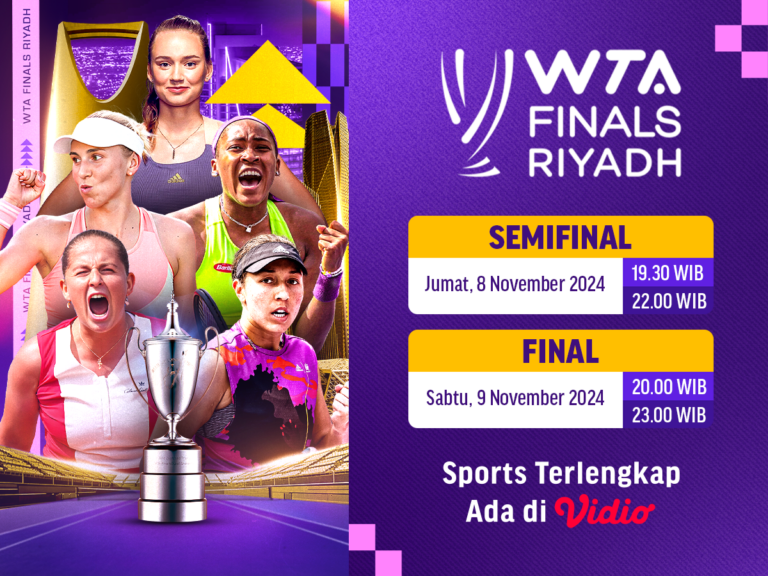 Jadwal dan live streaming WTA Finals Riyadh 2024 babak semifinal dan final
