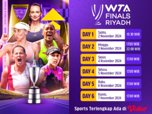 jadwal dan live streaming WTA Finals Riyadh 2024