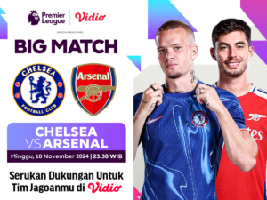 Link siaran langsung liga inggris Chelsea vs Arsenal