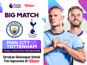 link siaran langsung manchester city vs tottenham liga inggris