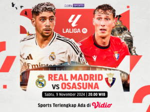 Link siaran langsung Real Madrid vs Osasuna