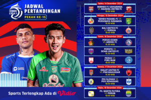 jadwal dan siaran langsung bri liga 1 pekan 15