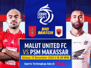 link siaran langsung malut united vs psm makassar bri liga 1