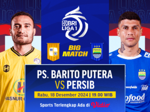 link siaran langsung barito putera vs persib bandung bri liga 1