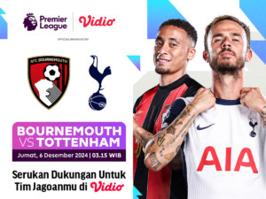 link siaran langsung bournemouth vs tottenham liga inggris