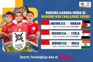 jadwal siaran langsung timnas indonesia di mandiri challenge cup u-20
