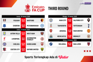 jadwal live streaming fa cup third round