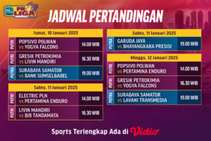 jadwal live streaming Proliga 2025 matchweek 2