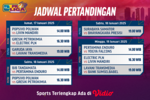 jadwal live streaming proliga 2025 matchweek 3