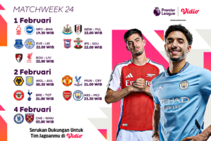 jadwal siaran langsung liga inggris matchweek 24