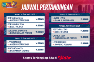jadwal live streaming proliga 2025 pekan 6