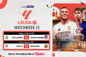 jadwal siaran langsung liga spanyol matchweek 23
