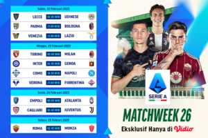 jadwal siaran langsung liga italia matchweek 26
