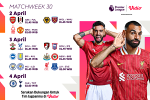 Liga Inggris 2024/25 Matchweek 30