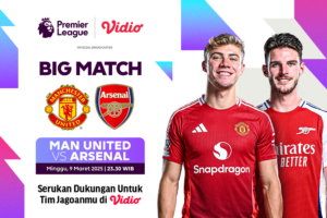 siaran langsung manchester united vs arsenal liga inggris