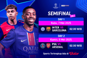 nonton semifinal liga champions leg 2 2024/25