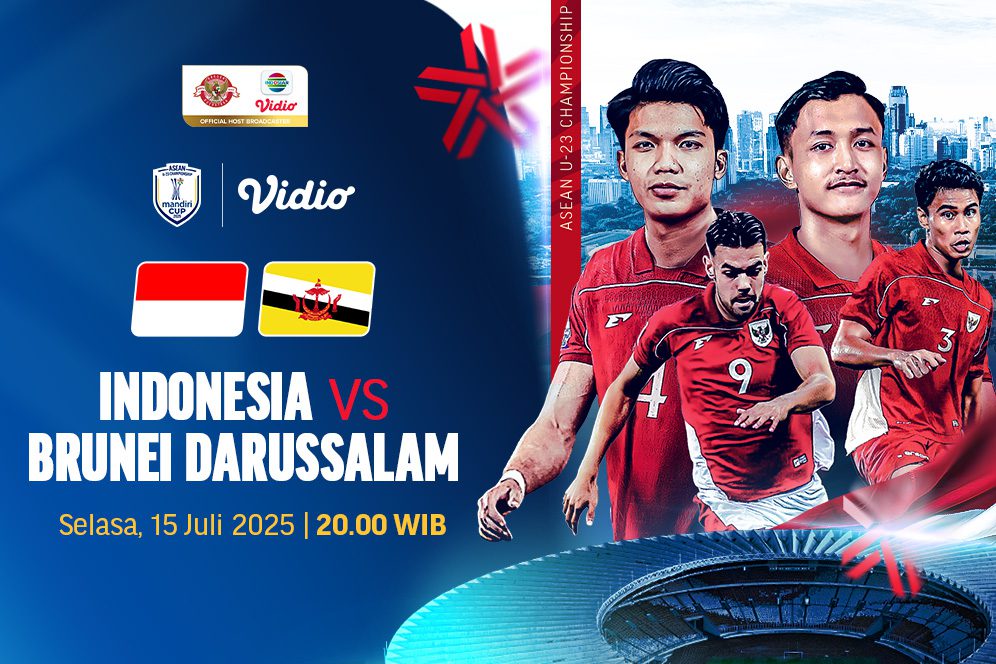 Ayo Nonton Indonesia vs Brunei - ASEAN U-23 Mandiri Cup 2025 Siaran ...