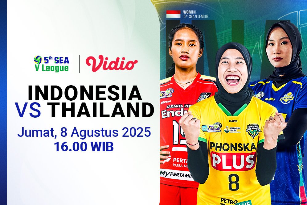 Live Streaming SEA V League 2025 - Indonesia vs Thailand Pertandingan ...