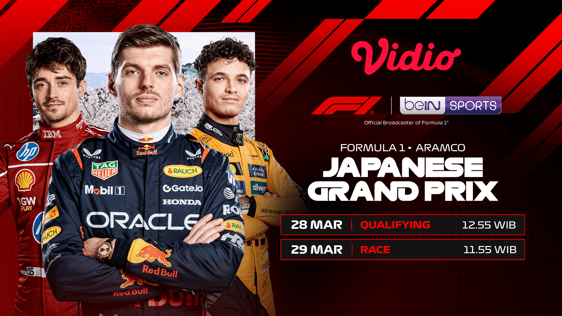 Cara Nonton F1 GP Jepang 2026 Akhir Pekan Ini: Tayang Eksklusif di Vidio