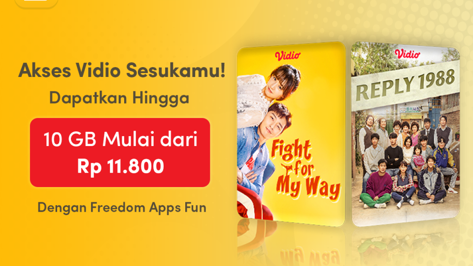 Nonton Vidio Sepuasnya dengan Kuota 10 GB dari Freedom Apps Fun myIM3!