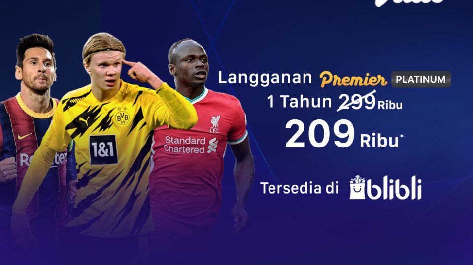 Promo Blibli, Vidio Premier Platinum hanya Rp 209 Ribu.