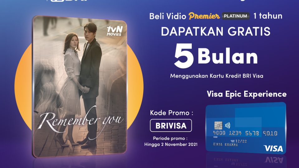 Promo Bank BRI, Gratis Paket Vidio Hingga 5 Bulan!