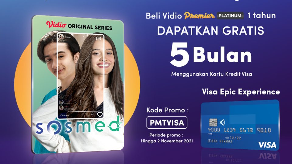 Beli Vidio Premier Platinum Pakai Promo Kartu Kredit Visa PermataBank, Dapat Gratis Ekstra 5 Bulan!